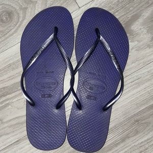 Womens flipflops purple